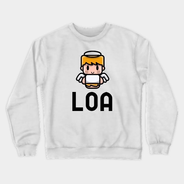 LOA - Law Of Attraction Crewneck Sweatshirt by Jitesh Kundra